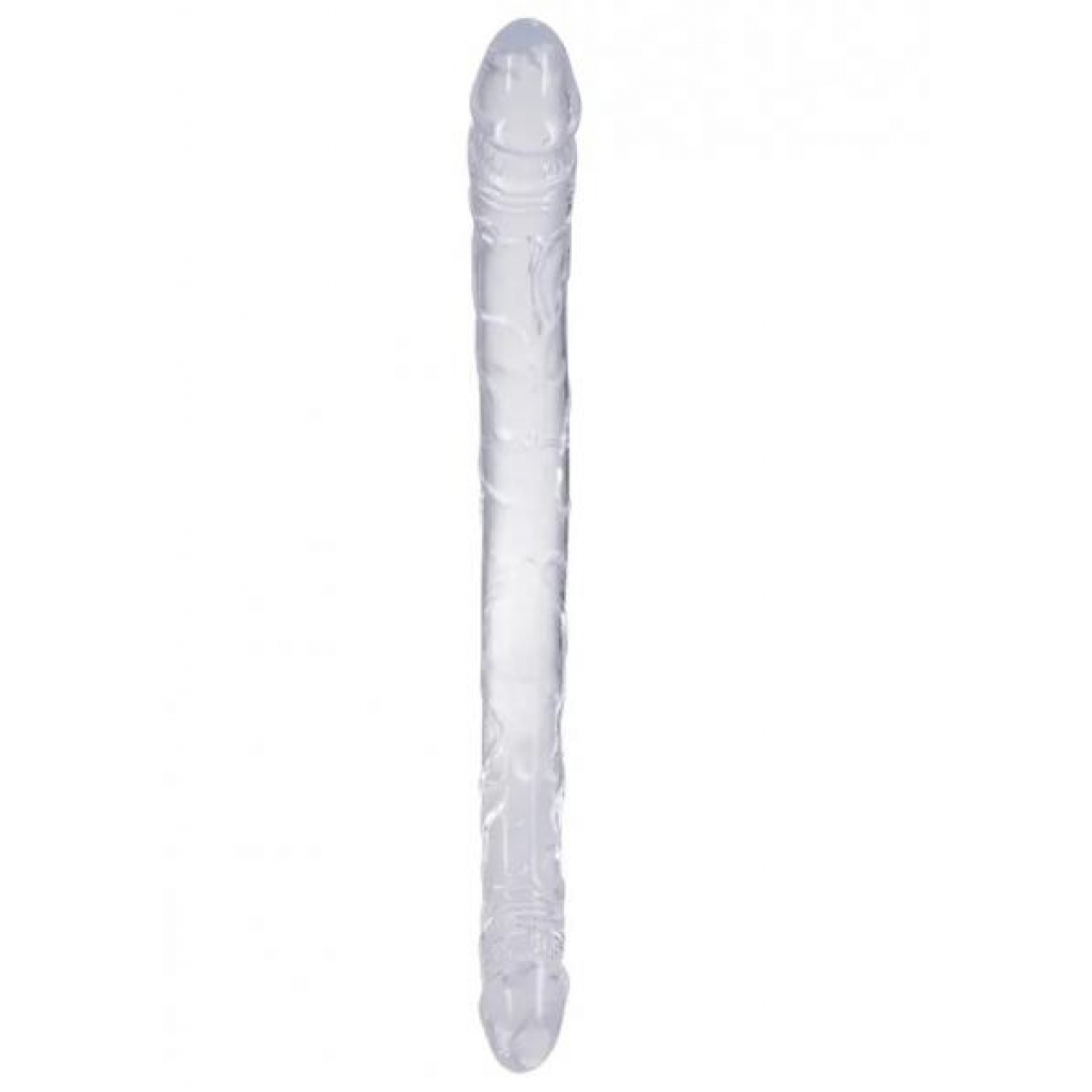 13-Inch Double Dong - Crystal Clear