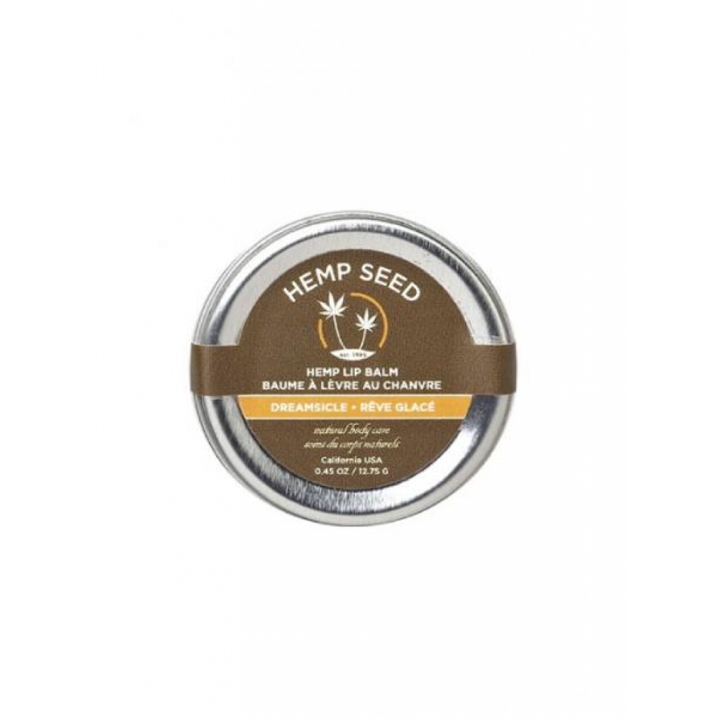 Hemp Lip Balm Tin Dreamsicle - Natural Moisture and Protection