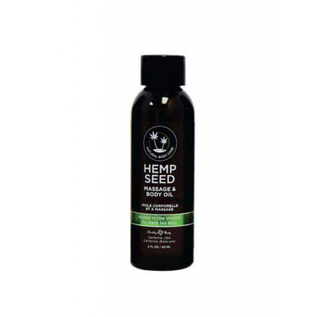 Earthly Body Naked In The Woods Massage Oil - 2oz Natural Blend