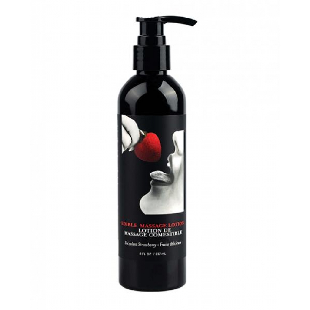 Edible Strawberry Massage Lotion - 8oz