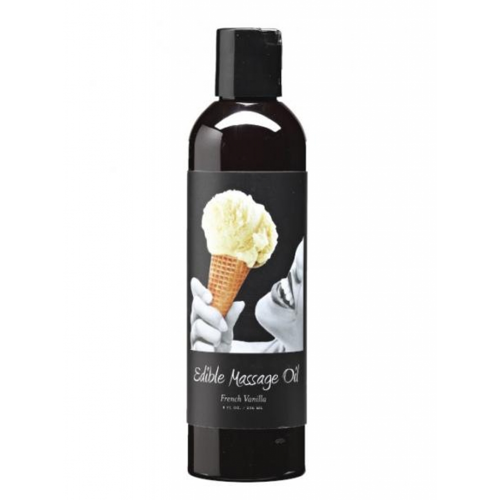 Earthly Body Edible Massage Oil Gift Set - French Vanilla 8 oz