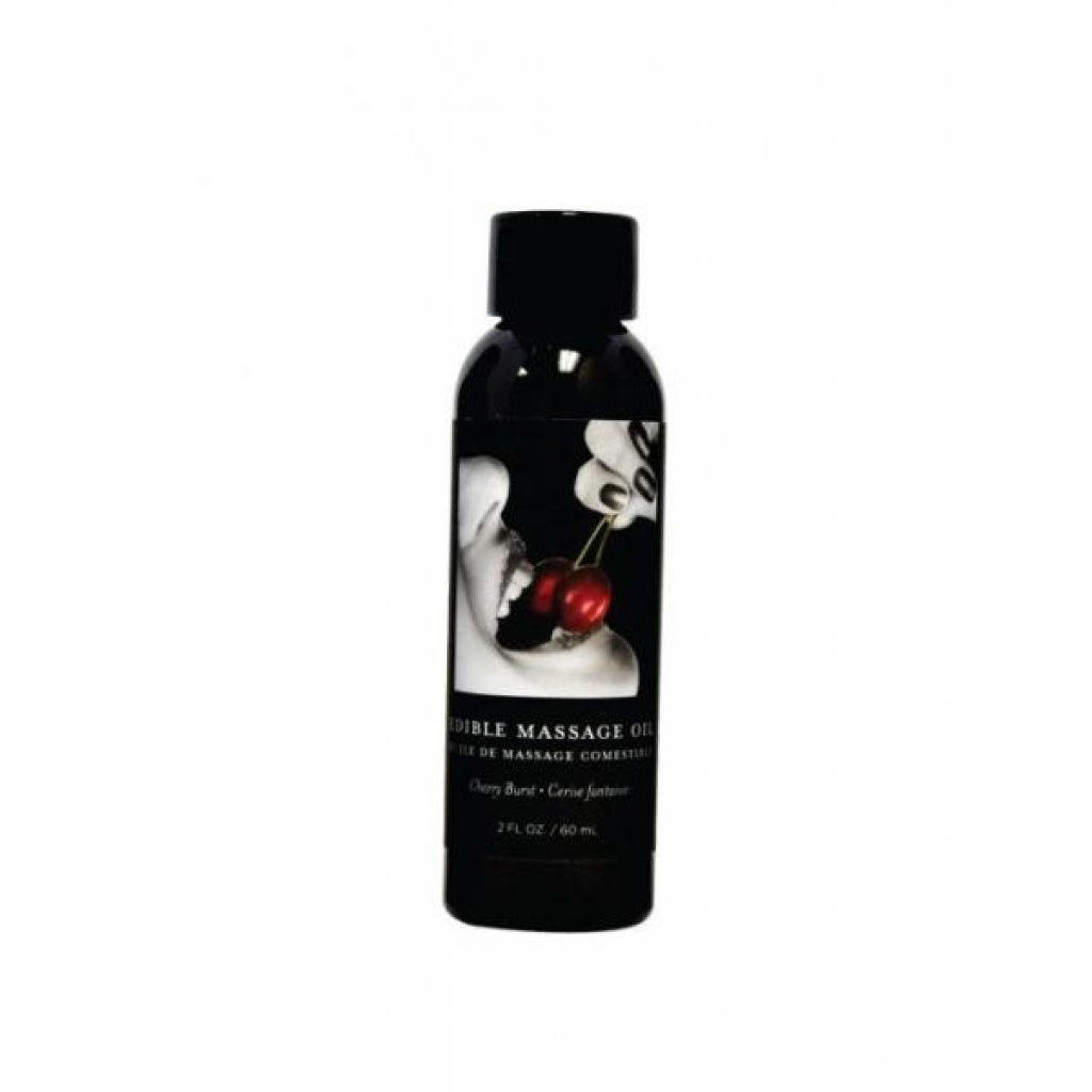 Earthly Body Edible Massage Oil - Cherry 2oz