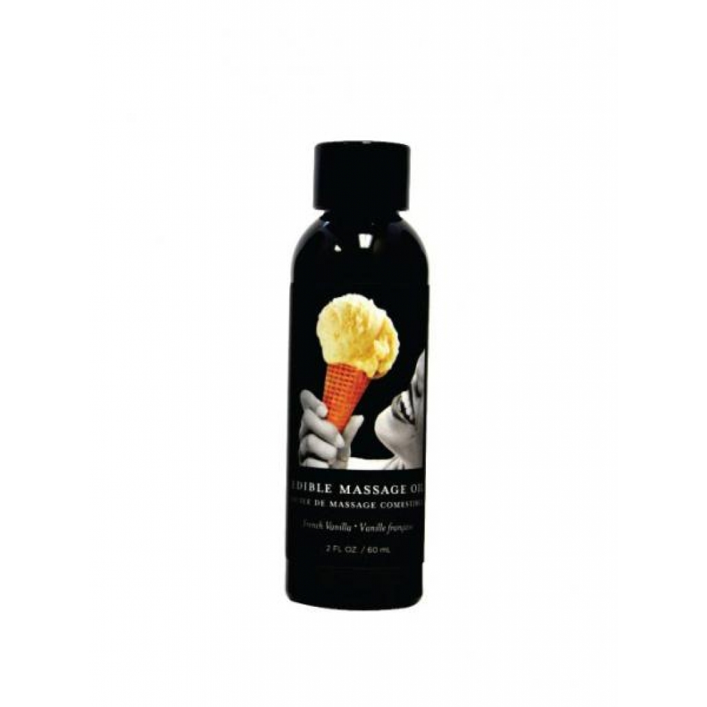 Earthly Body Edible Massage Oil - Vanilla - 2oz