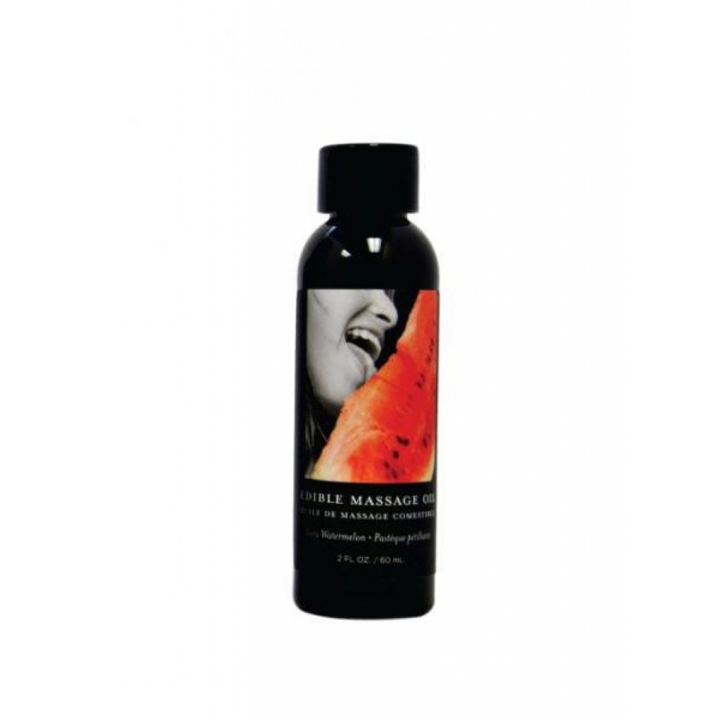 Earthly Body Edible Massage Oil - Watermelon Flavor 2oz