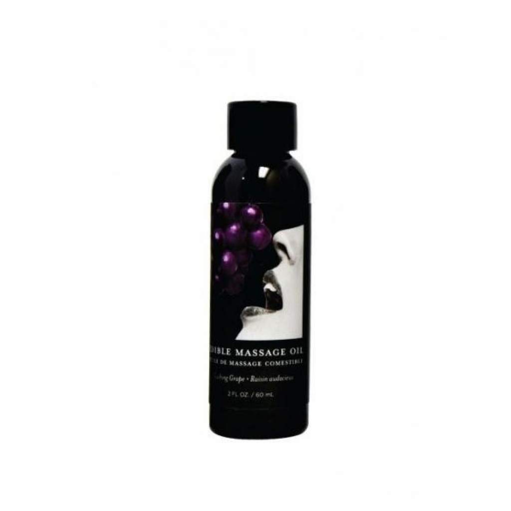 Earthly Body Edible Massage Oil - Grape 2oz