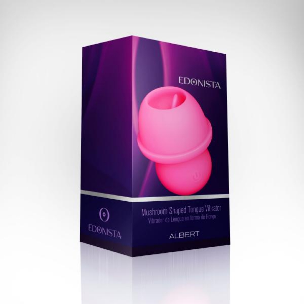 Edonista Albert: Mushroom Shaped Tongue Vibrator: Pink