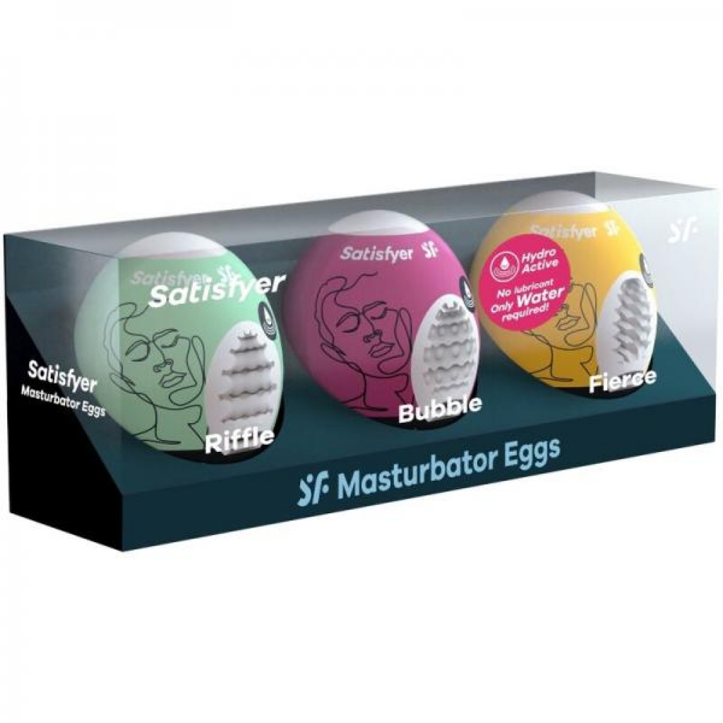 Satisfyer Masturbator Egg - 3pc Set (Assorted)