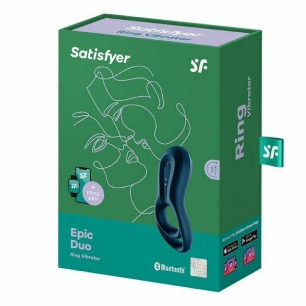 Satisfyer Epic Duo Dark Blue - Remote-Enabled