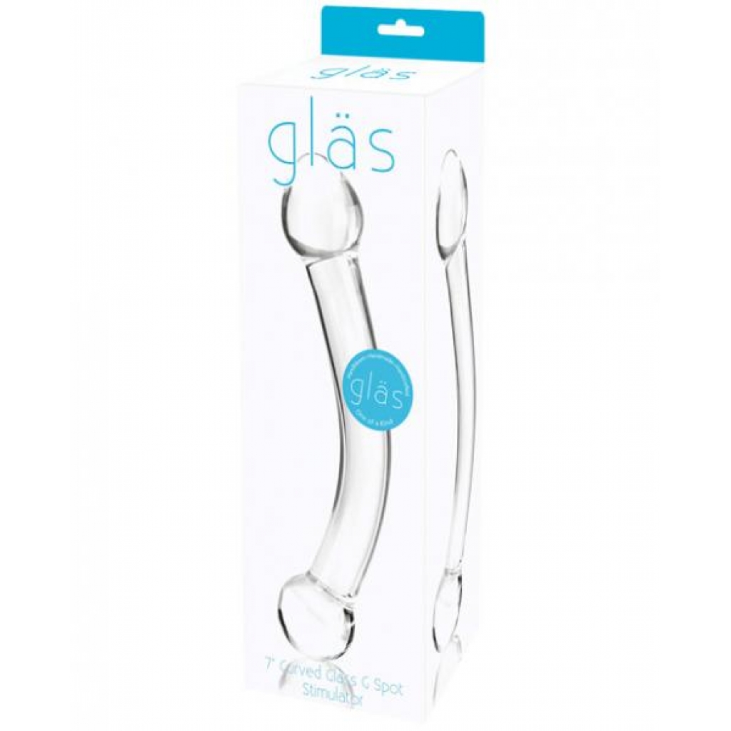 Glas Curved Glass G-Spot Stimulator - 7 Inch Clear