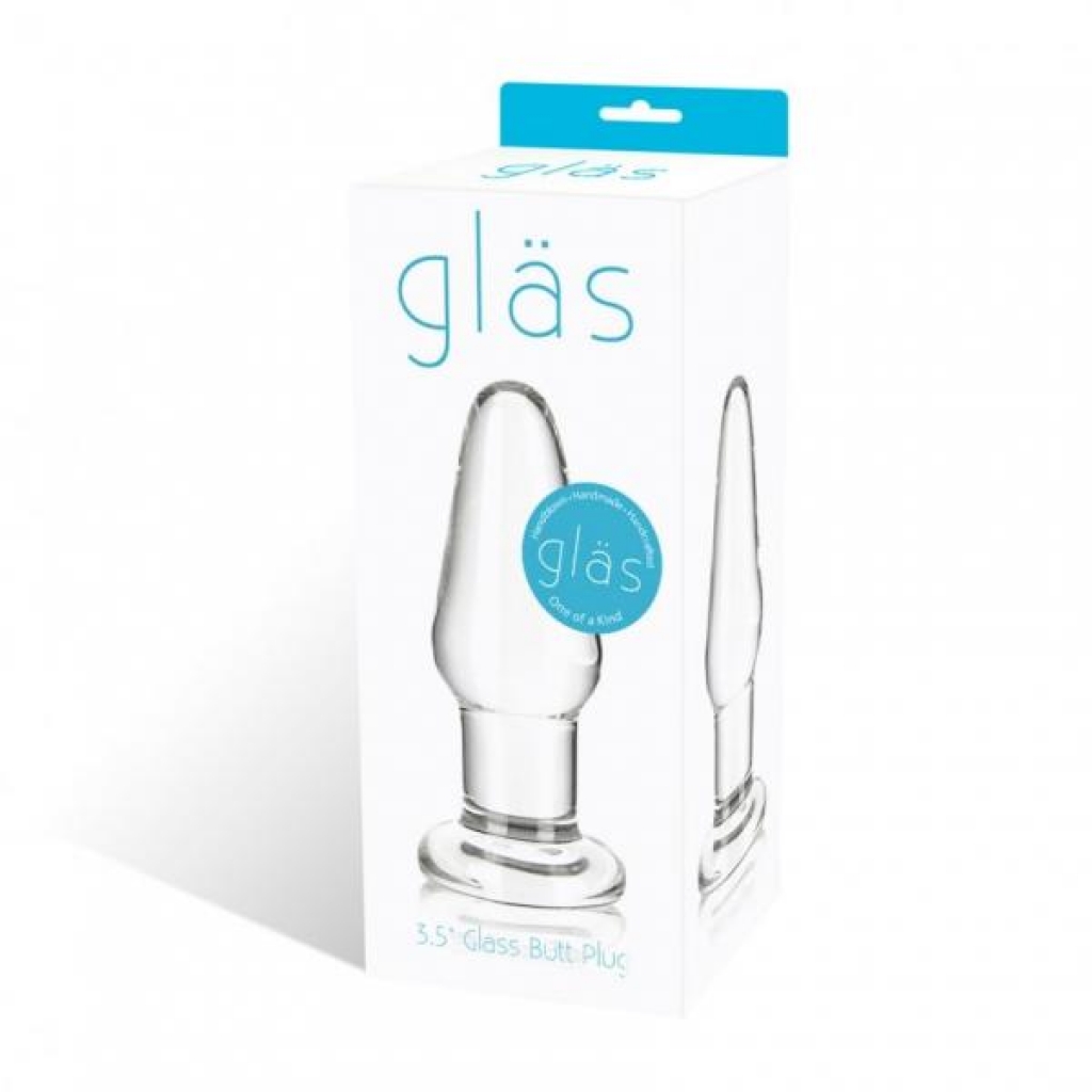 3.5-Inch Hypoallergenic Glass Butt Plug