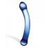 Glas - 6 inches Curved Glass G-Spot Dildo - Blue