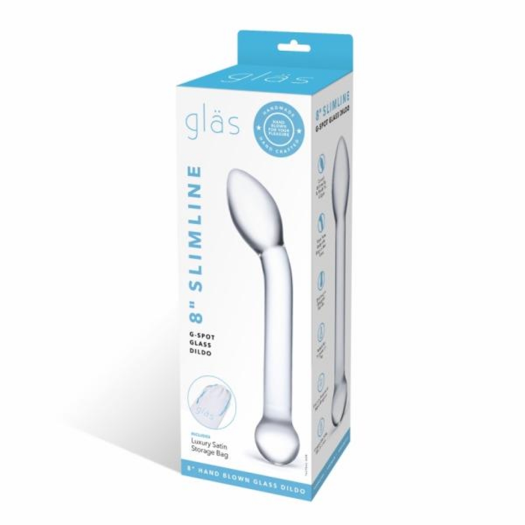 Glas 8-Inch Slimline G-Spot Glass Dildo