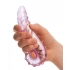 Dual-Ended Glas Ribbed G-Spot Glass Dildo