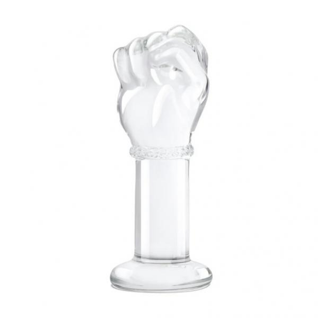 Glas 5-Inch Glass Fist Butt Plug - Clear