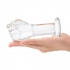 Glas 5-Inch Glass Fist Butt Plug - Clear