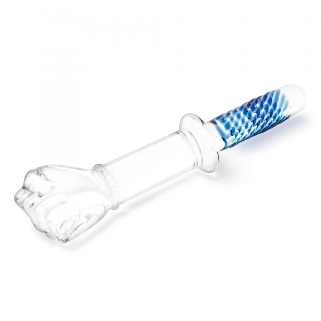 11-Inch Glass Fist Double Ended Dildo with Handle Grip