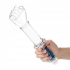 11-Inch Glass Fist Double Ended Dildo with Handle Grip