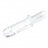 Glas 11-Inch Girthy Double-Ended Cock with Handle - Clear