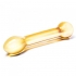 Glas 7-Inch Honey Dripper Anal Slider - Gold