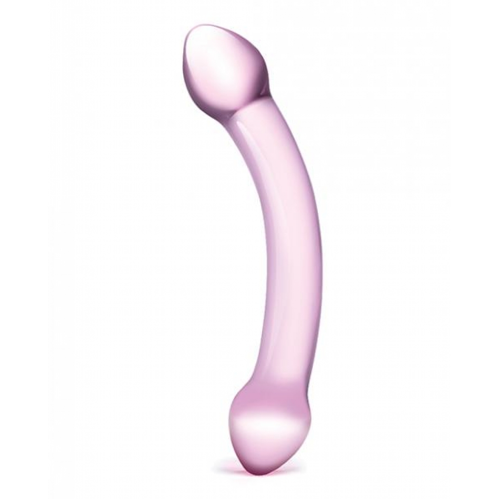 Glas Double Trouble Purple Dildo