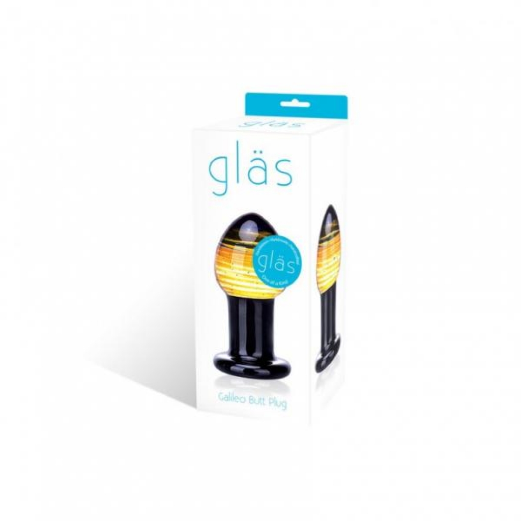 Glas Galileo Handcrafted Glass Butt Plug - Multi-Color