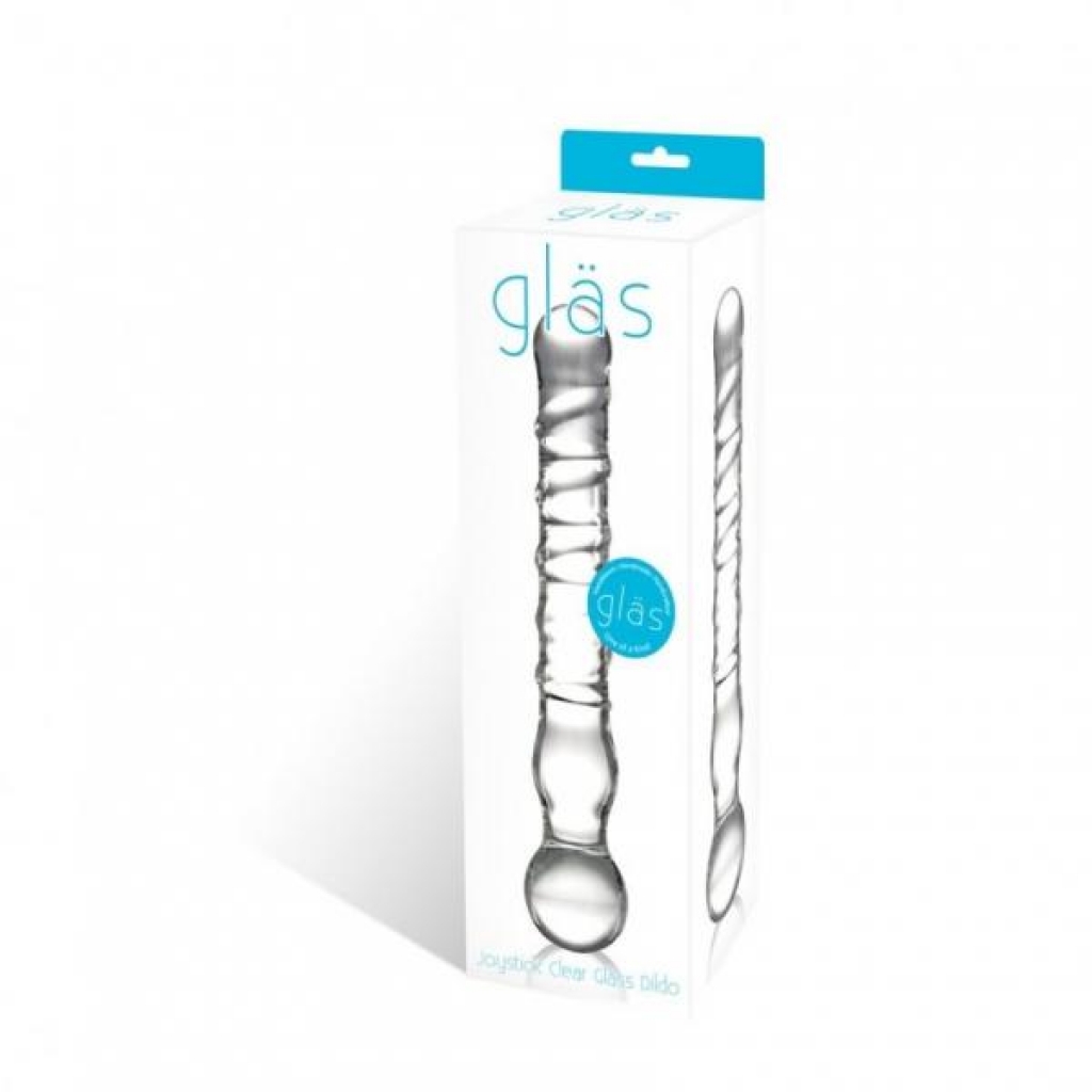 Joystick Glass Dildo Wand - Clear