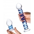 Glas 2pc Double Penetration Glass Swirly Dildo & Butt Plug Set