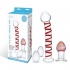 Glas 4pc Mr Swirly Set W/ Glass Kegel Balls & Butt Plug Clear