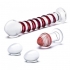 Glas 4pc Mr Swirly Set W/ Glass Kegel Balls & Butt Plug Clear