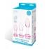 Glas 3pc Rosebud Butt Plug Set - Pink