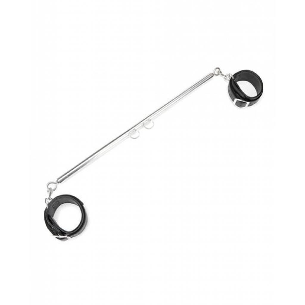 Lux Fetish Expandable Spreader Bar Set 35-47in with Detachable Leatherette Cuffs