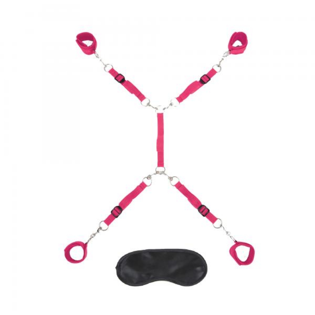 Lux Fetish 7pc Bed Spreader Hot Pink