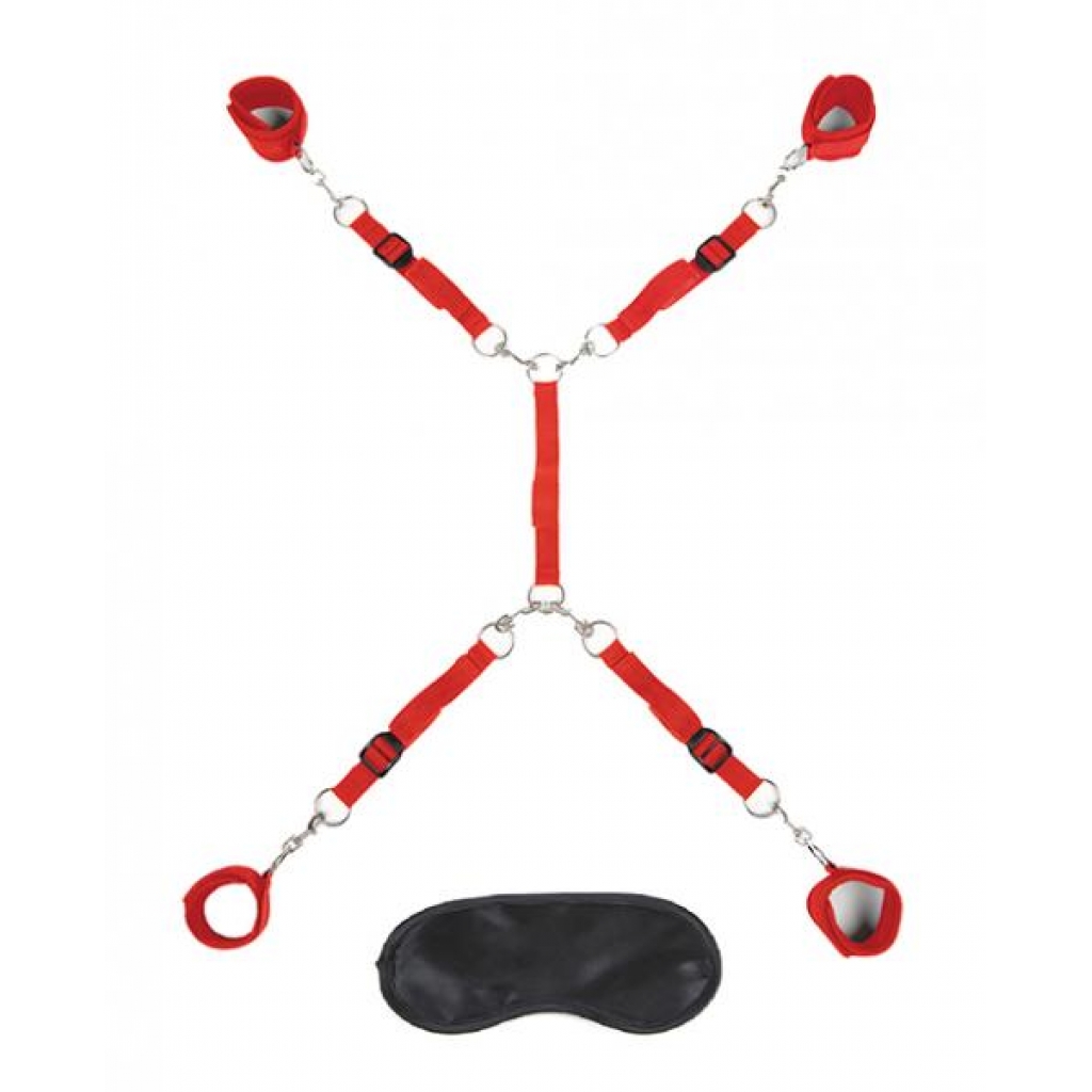 Lux Fetish 7-Pc Bed Spreader Set - Red