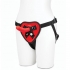 Lux Fetish Red Heart Strap-On Harness & 5-Inch Dildo Set