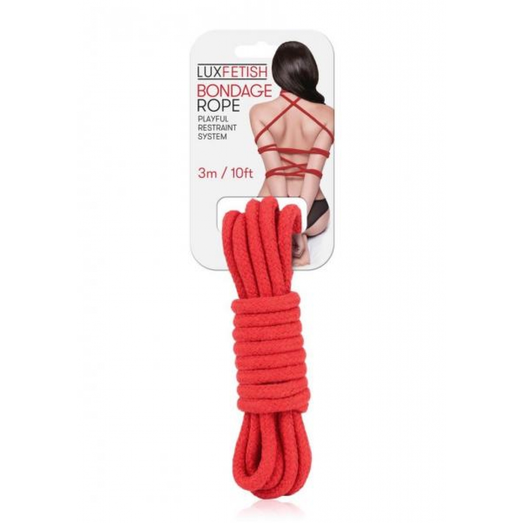 Lux Fetish Bondage Rope - 3m - Red