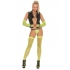 Neon Nites Fishnet Thigh High Stockings - Green