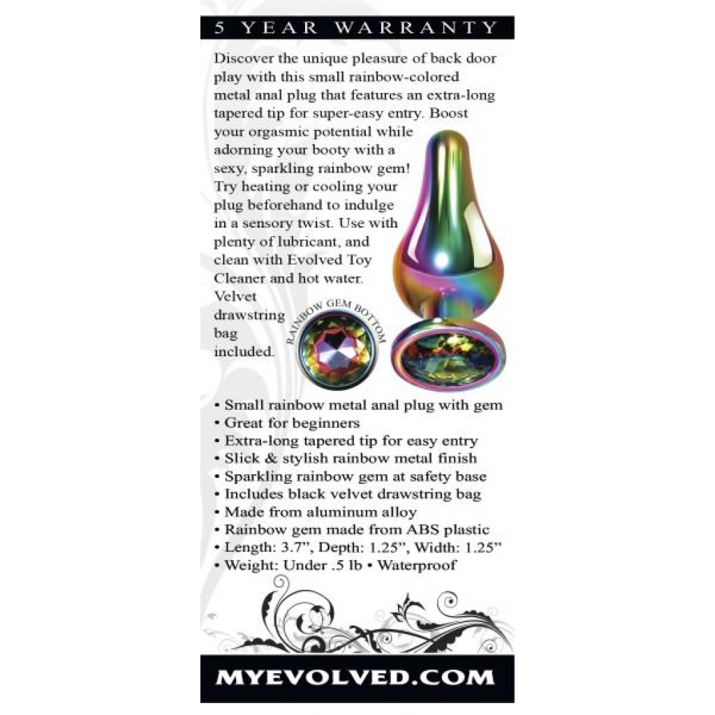 Rainbow Metal Plug: Enhance Your Anal Play