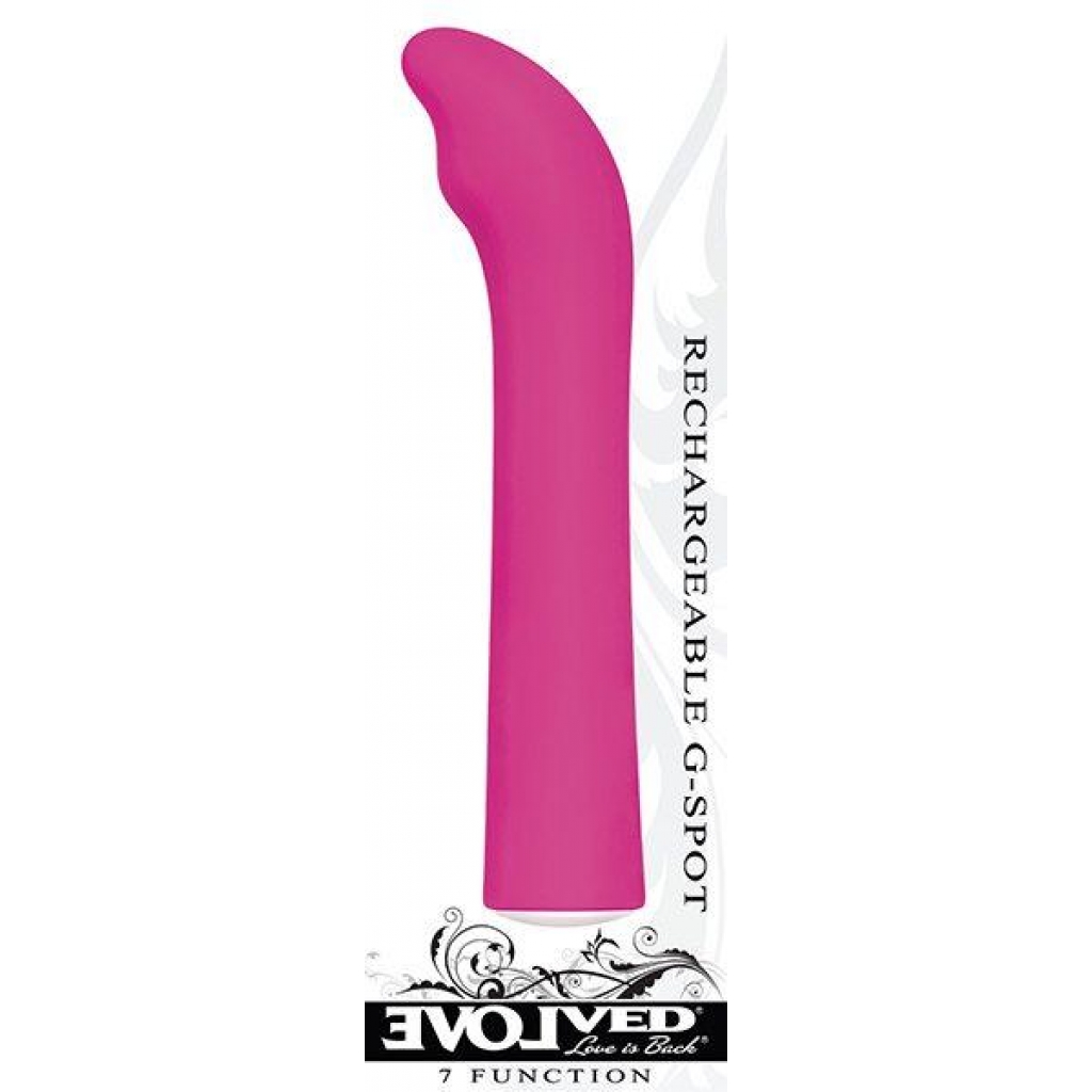 Rechargeable G-Spot 7 Function Vibrator - Pink Discreet Pleasure