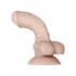 Real Supple Poseable Silicone 6 In Dildo - Light Beige