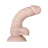 Real Supple Poseable Silicone 6 In Dildo - Light Beige