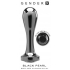 Gender X Black Pearl Silver Butt Plug - Large