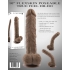 10 Inch Poseable Flexskin True Feel Dildo - Dark Brown