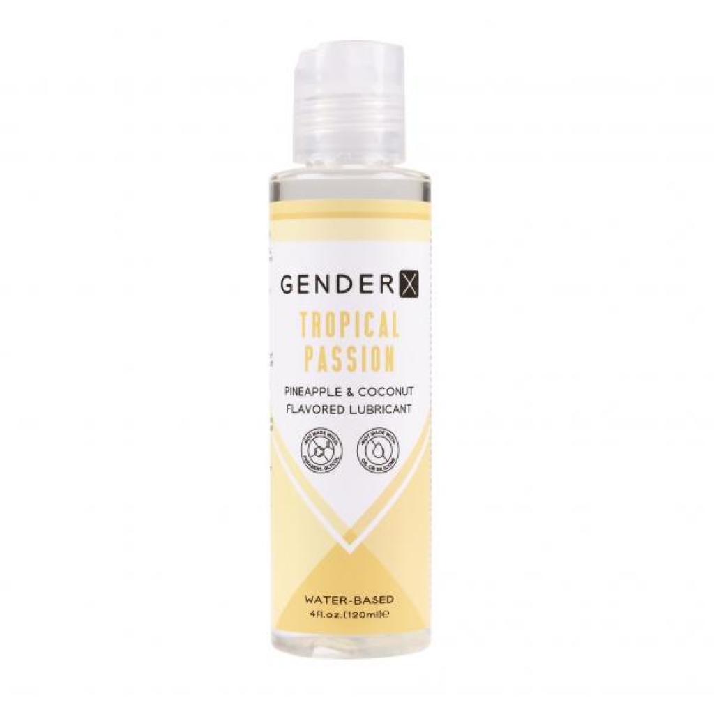 Gender X Tropical Passion Flavored Lubricant - 4 Oz