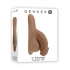 Gender X 4in Silicone Packer - Medium Brown