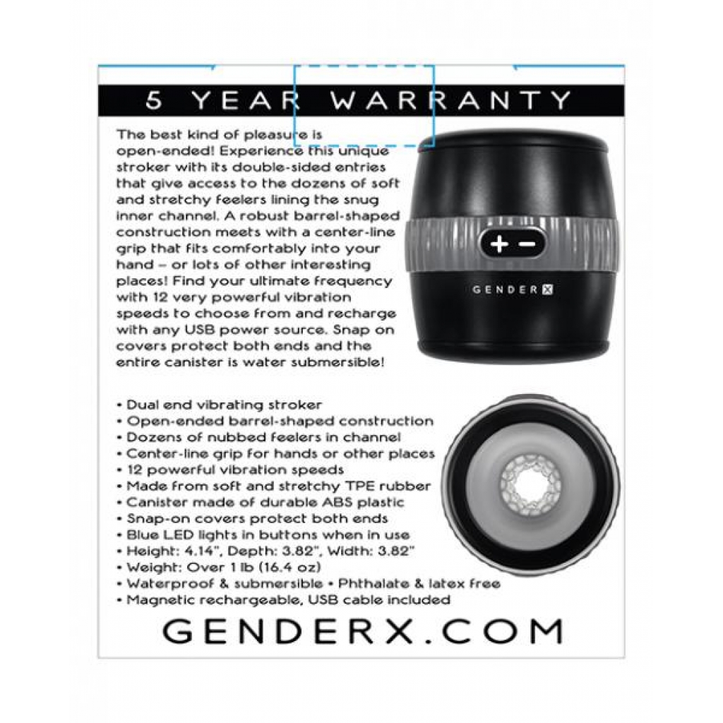 Gender X Barrel Of Fun - Vibrating Stroker Experience