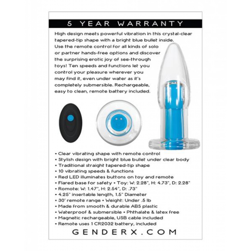 Gender X Electric Blue Vibrator