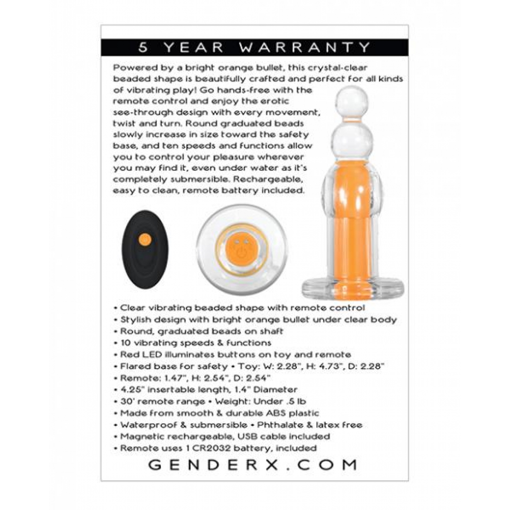 Gender X Orange Dream - Beaded Shape Vibrator