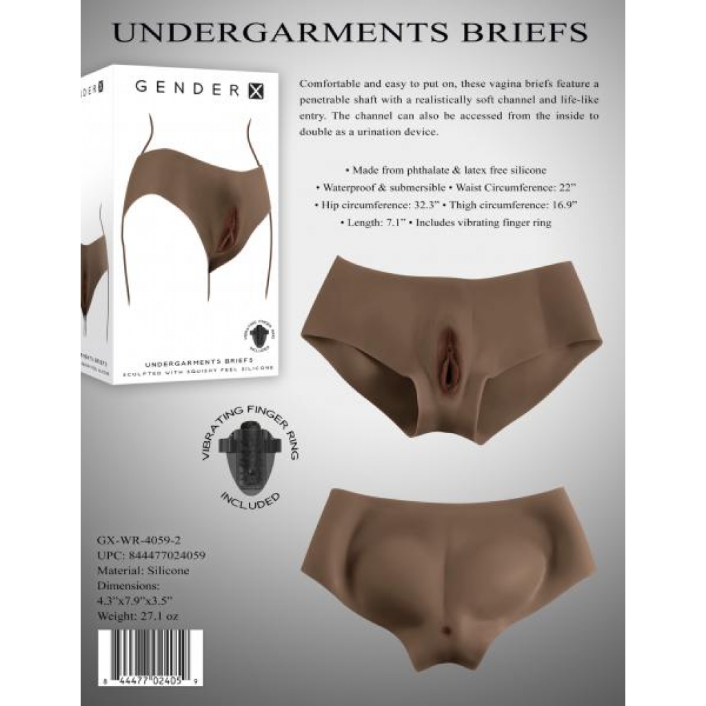 Gender X Dark TPE Briefs - Stand to Pee