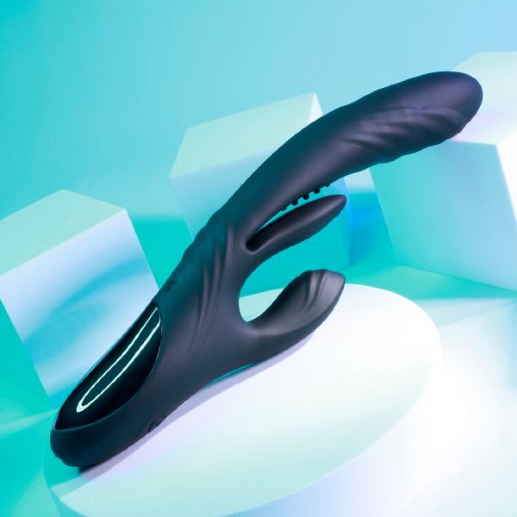 Playboy Rapid Rabbit Vibrator - Black