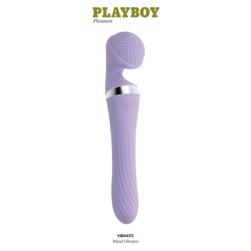 Playboy Vibrato Dual-Ended Wand - Purple